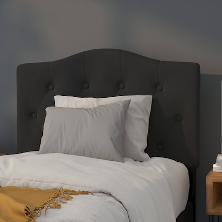 Flash Furniture Cambridge Headboard, Twin Size, Black Fbrc HG-HB1708-T-BK-GG